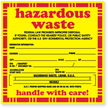 Hazardous Waste Handle Care Label