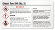 Diesel Fuel Oil GHS Chemical Small Label