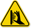 ISO Burn Hazard, Hot Surface Sidewall Symbol Sign
