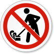 Do Not Create Dust ISO Sign
