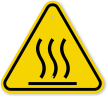 ISO Burn Hazard Hot Surface Symbol Warning Sign