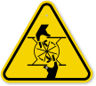 ISO Pinch Point Symbol General Hazard Sign
