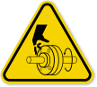 ISO Cutting of Hand, Rotating Shaft Symbol Sign