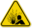 ISO Release of Pressure Symbol Warning Sign