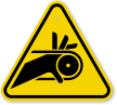 ISO Roller Belt Drive Symbol Warning Sign