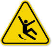 ISO Slippery Surface Symbol Warning Sign