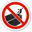 No Handrail Watch Your Step ISO Sign