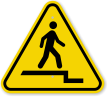 ISO Watch Step Down Warning Sign