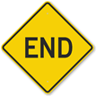 End Sign