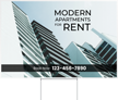 Custom Modern Apartments For Rent Yard Sign
