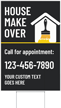 Custom Vertical House Make Over Add Text Number