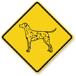 Dalmatian Symbol Guard Dog Sign