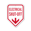 Electrical Shut Off With Down Arrow Sign