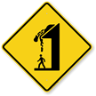 Caution Falling Ice Symbol Sign