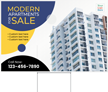 Modern Apartments For Sale Custom Real Estate Yard Sign