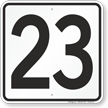 Parking Lot Number 23 Sign