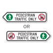 Pedestrian Traffic Only Sign