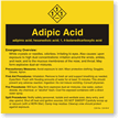 Adipic Acid ANSI Chemical Label