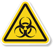 ISO W009   Biological Hazard Symbol Label