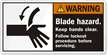 Blade Hazard Hands Clear Label
