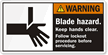Blade Hazard Keep Hands Clear Lockout Label