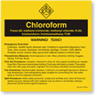Chloroform ANSI Chemical Label