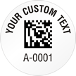 Circular 2D Custom Template   Barcode