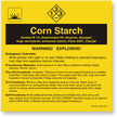 Corn Starch ANSI Chemical Label
