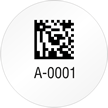 Circular 2D Custom Template   Barcode