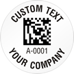 Circular 2D Custom Template   Barcode