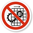 Do Not Operate With Guard Removed ANSI Label