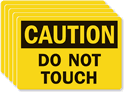 Caution Do Not Touch, 5 Labels/Pack