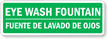Eye Wash Fountain Bilingual Label