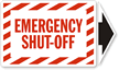 Emergency Shut Off Label