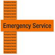 Emergency Service Voltage Marker Labels Small