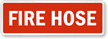 Fire and Emergency Fire Hose Label