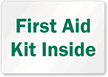 First Aid Kit Inside Label