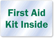First Aid Kit Inside Label