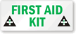 First Aid Kit (With Graphic) Label