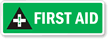 First Aid (With Graphic) Label