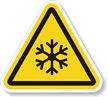 ISO W010 - Freezing Hazard Symbol Label
