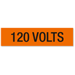 120 Volts Label, Large (2-1/4in. x 9in.)