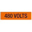 480 Volts Marker Label, Large (2-1/4in. x 9in.)