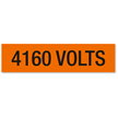 4160 Volts Marker Label, Large (2-1/4in. x 9in.)