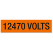 12470 Volts Marker Label, Large (2-1/4in. x 9in.)