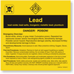 Lead ANSI Chemical Label