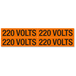 220 Volts Marker Labels, Medium (1-1/8in. x 4-1/2in.)