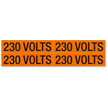 230 Volts Marker Labels, Medium (1-1/8in. x 4-1/2in.)