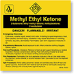 Methyl Ethyl Ketone ANSI Chemical Label