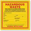 Semi-Custom New Jersey Hazardous Waste Label